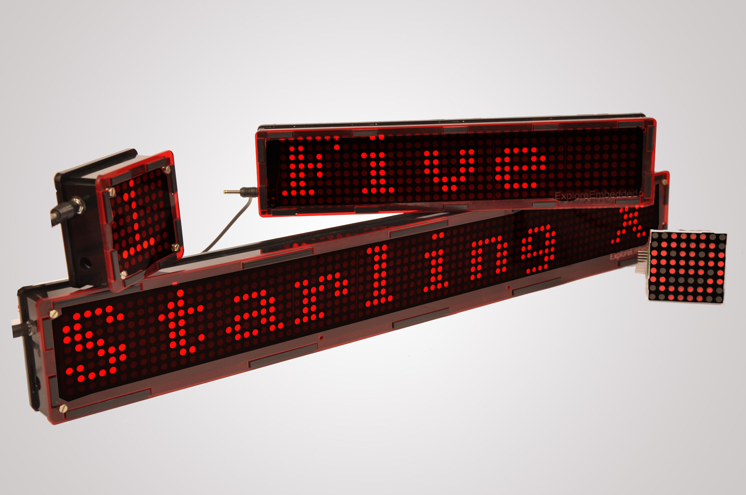 Clock offset. Led display. 4 DGT led display. Module led button. Conning display.